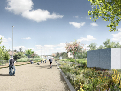 Eine Wohlfühloase mitten auf der Autobahn: der Ueberlandpark in Schwamendingen.