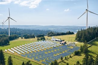 Sonnenkraftwerk Mont-Soleil im Berner Jura